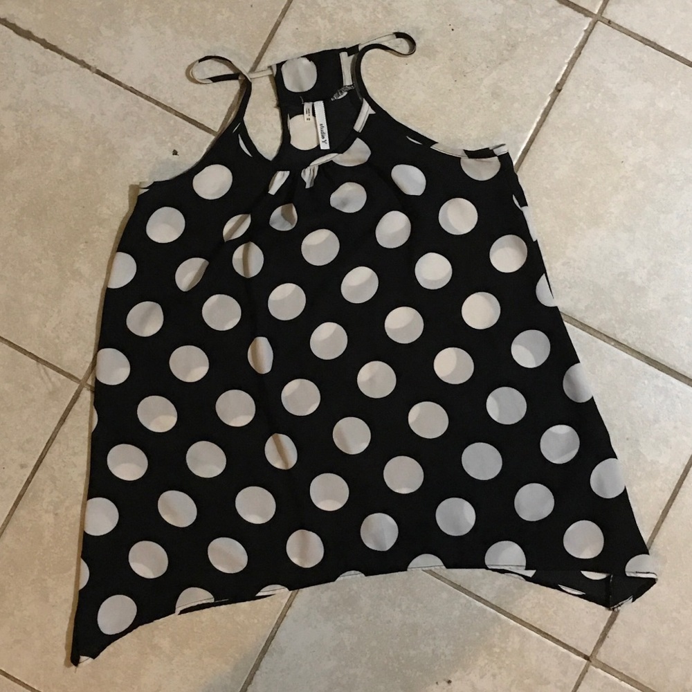 Studio Y xsmall polka dot tank